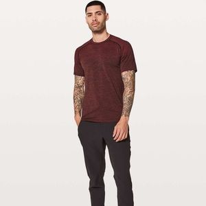 LULULEMON red metal vent tech short sleeve